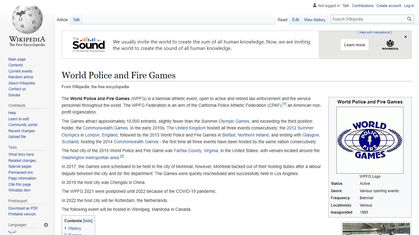 World Police and Fire Games - Wikipedia